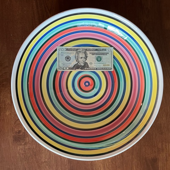 Huge Italian Glazed Stoneware Bowl - Picture 5 of 10